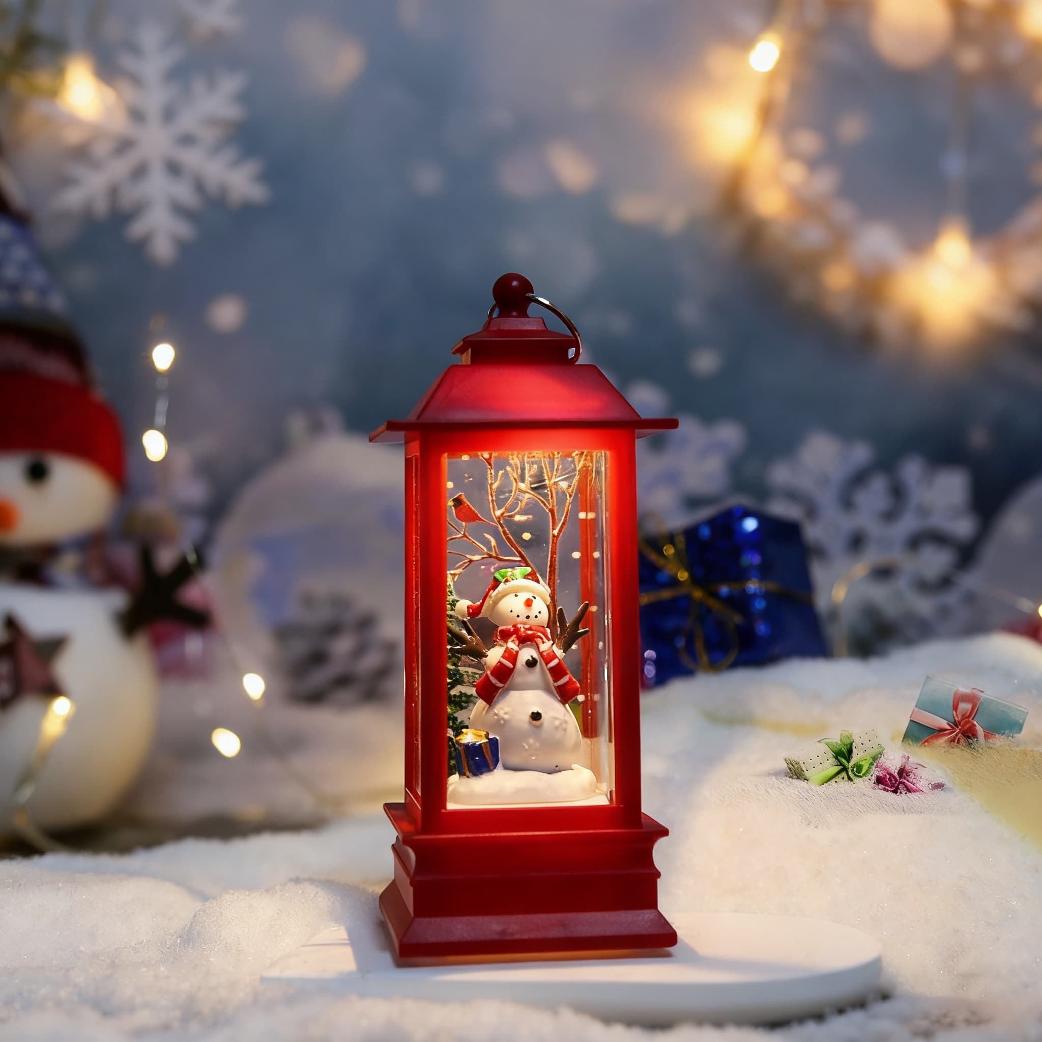 Santa Claus lantern ornament