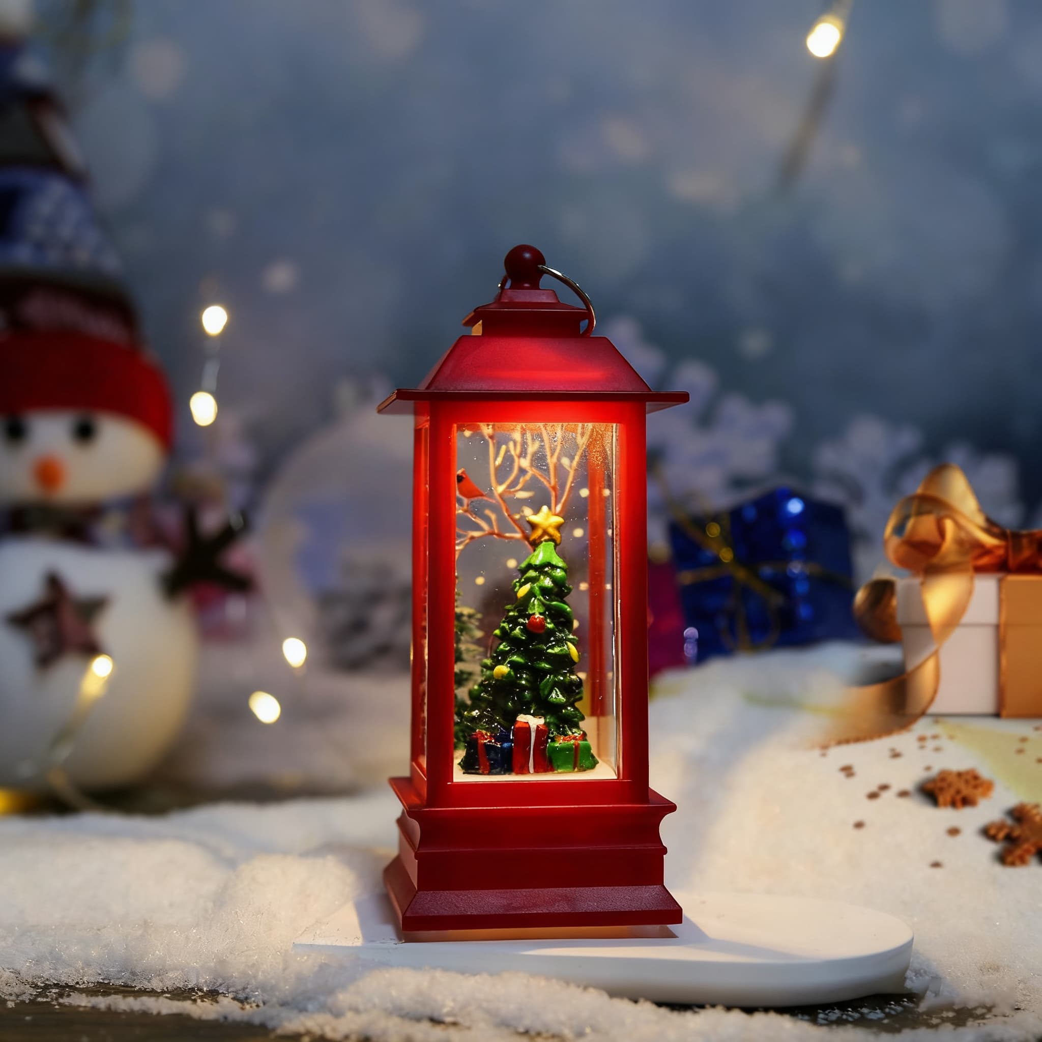 Santa Claus lantern ornament
