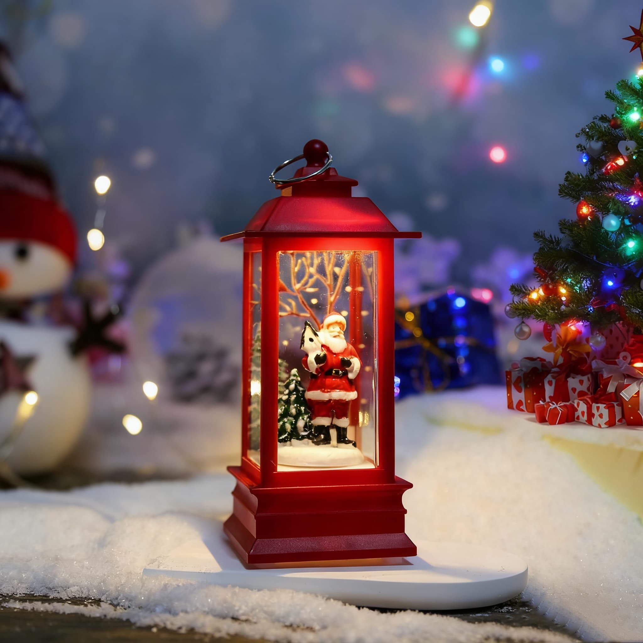 Santa Claus lantern ornament
