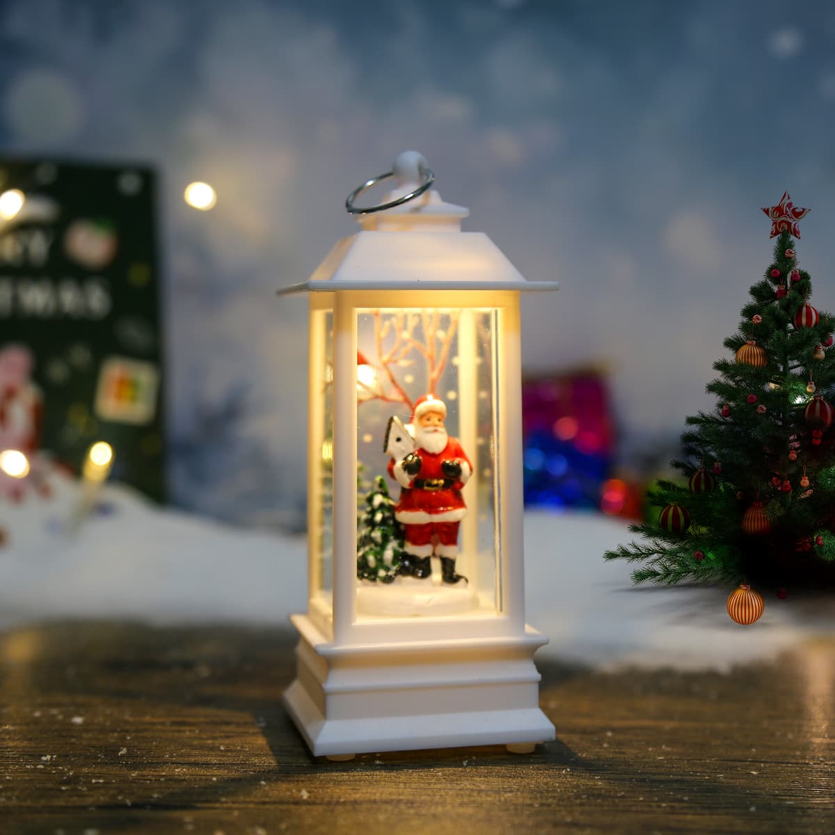 Santa Claus lantern ornament