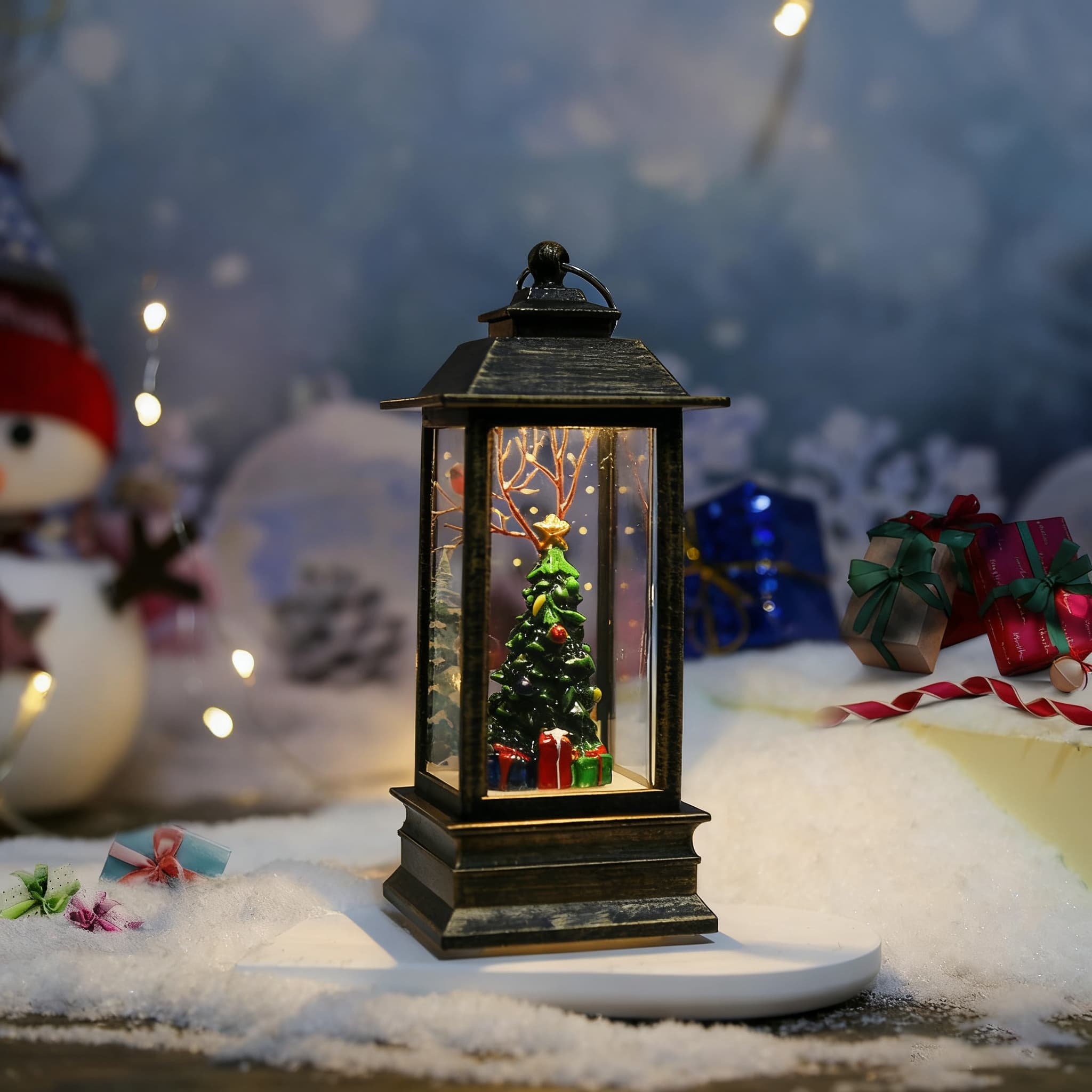 Santa Claus lantern ornament